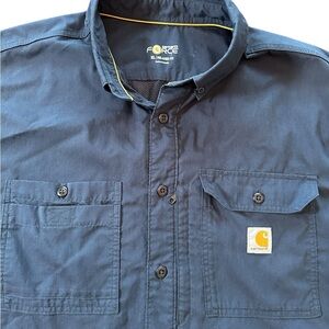 Carhartt Force relaxed fit men’s xl Dark Blue Work Shirt